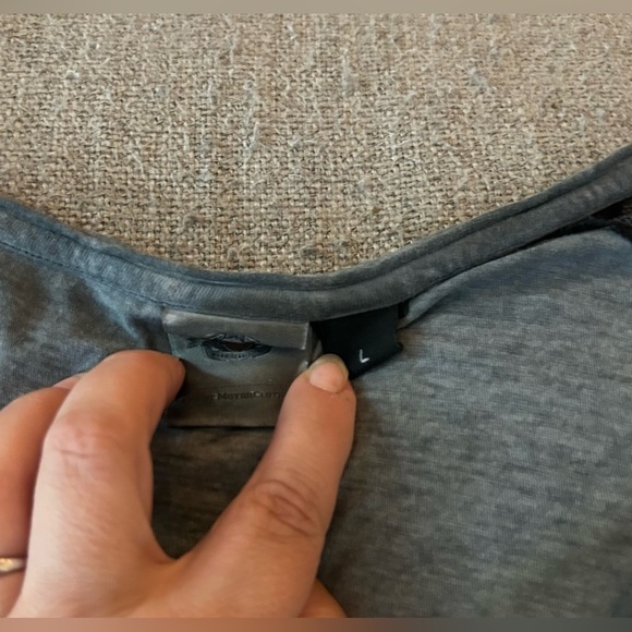 Harley-Davidson Gray and Black Raglan Graphic Tee - Picture 2 of 6